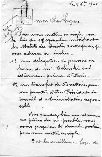 Scan original de Lettre de Casimir Prévost à propos de l