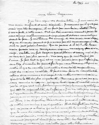Scan original de Lettre de Casimir Prévost à Suzanne Rachline