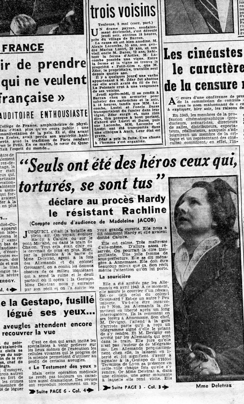 Scan original de Presse - Affaire Hardy  - Libération 