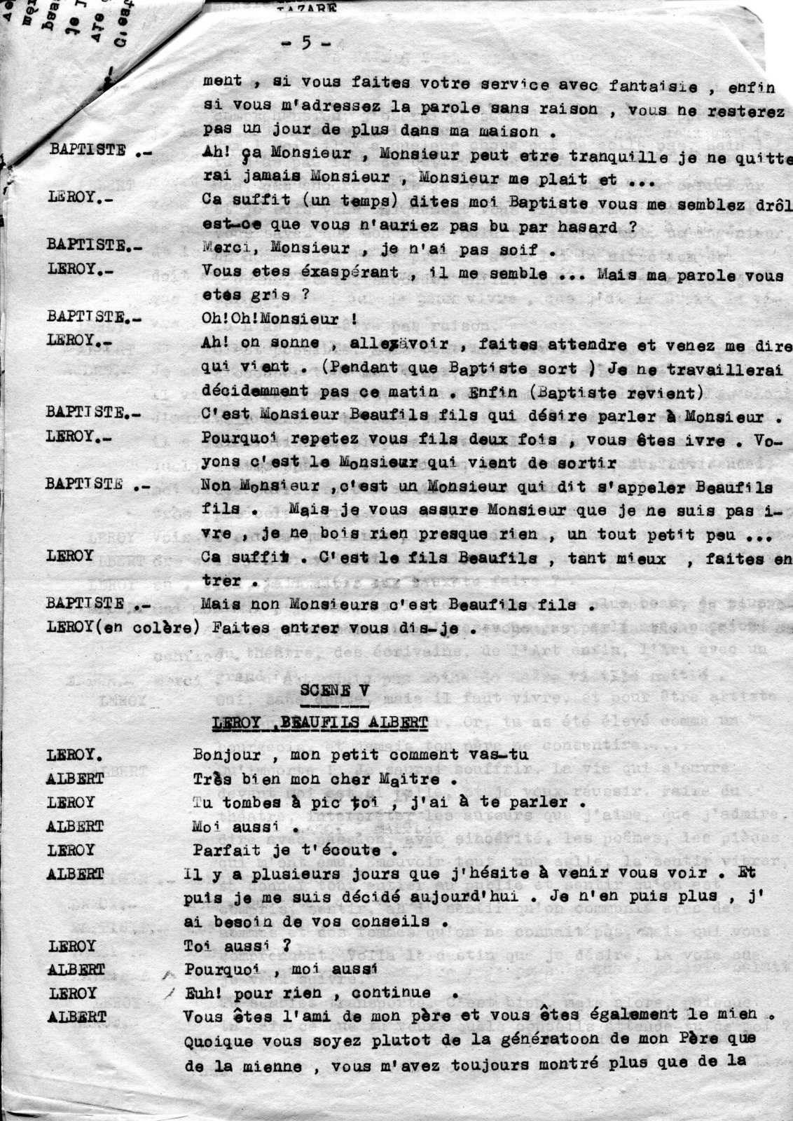 Scan original de Pièce de théâtre de Lazare Rachline - "Mon fils avait raison"