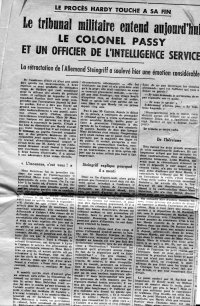 Scan original de Presse - Affaire Hardy - "Le Monde" 