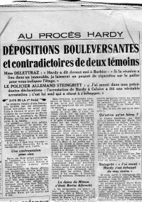 Scan original de Presse - Affaire Hardy  - Libération 