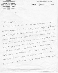 Scan original de Lettre de Raymond Aron à Suzanne Rachline